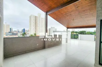 Cobertura com 3 dormitórios à venda, 143 m² por r$ 880.000,00 - vila guiomar - santo andré/sp