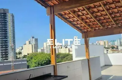 Cobertura com 3 dormitórios à venda, 136 m² por r$ 695.000,00 - vila valparaíso - santo andré/sp