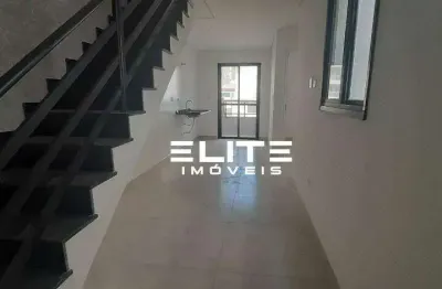 Cobertura com 2 dormitórios à venda, 90 m² vila bastos - santo andré/sp