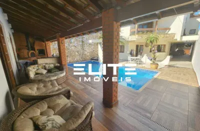 Sobrado alto padrão piscina e aquecimento solar - 4 suítes à venda, 495m² campestre - santo andré/sp