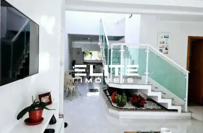 Sobrado com 150m² e 3 dormitórios à venda no bairro vila alice em santo andré