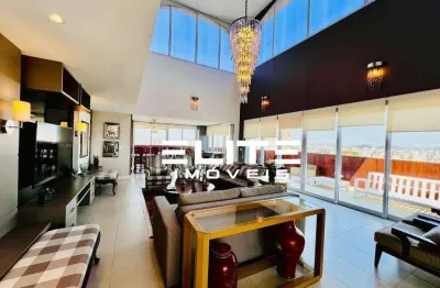 Cobertura à venda, 552 m² por r$ 9.490.000,00 - jardim - santo andré/sp