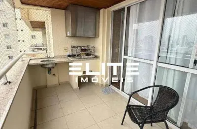 Apartamento para locação com varanda gourmet 3 suítes e 3 vagas - Centro de Santo André