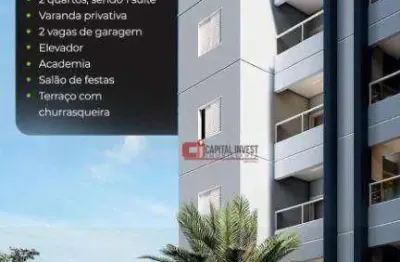Lindo apartamento novo - 2 dorms (sendo uma suíte)  -73 m² com elevador e varanda gourmet.