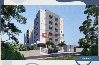 Lindo apto em construção, ótima localização. 2 dorms (sendo uma suíte), elevador, varanda gourmet, piscina, salão de festas e 2 vagas cobertas.