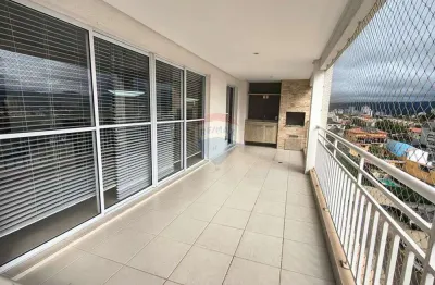 Apartamento para alugar com 148m2, 3 dormitórios e 2 suítes, mobiliado, na Vila Oliveira, em Mogi das Cruzes-SP