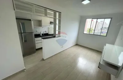 Apartamento para locação com 48m², dois dormitórios semi-mobiliado, no Spazio Mirassol, na Vila Mogilar - Mogi das Cruzes