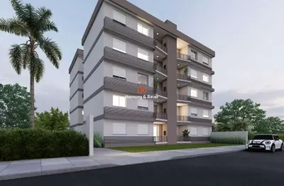 Apartamento na planta à venda em campo bom - bairro 25 de julho - com piso laminado e sacada com churrasqueira