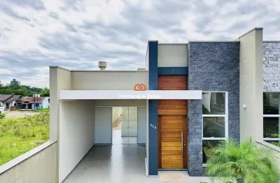 Casa plana com móveis planejados tudo novinho | suíte com closet mobiliado | churrasqueira | à venda na cidade de portão, bairro parque neto