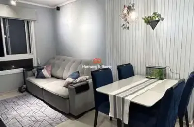 Excelente apartamento semimobiliado á venda em novo hamburgo, canudos - edifício cártago