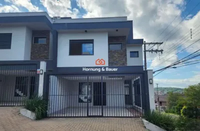Casa/sobrado à venda em novo hamburgo, petrópolis! novos - pronta para morar!