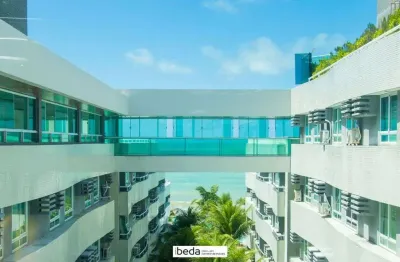 Flat ponta negra beach residence, ponta negra, 1suíte, vista morro do careca