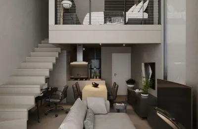 Ibeda - apartamento living tirol ifrn sala duplex, cozinha, wc, quarto 43m2 1vg