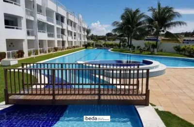 Apartamento térreo mobiliado à venda no condomínio tabatinga beach resort – 80m2