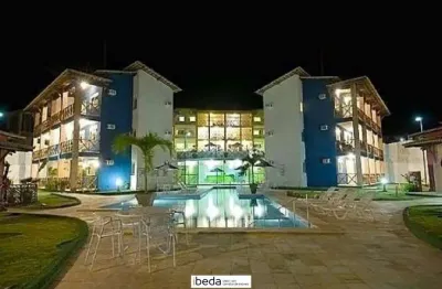 Apartamento mobiliado à venda no condomínio arituba tropical – 100m2. vista mar!