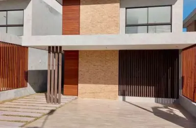 Ibeda - casa em condominio em ponta negra sala ampla, 3 suítes, 125m2, 2 vagas