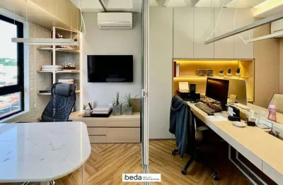 Sala comercial em lagoa nova - hc plaza. decorada, planejada, funcional 24m2, 1v