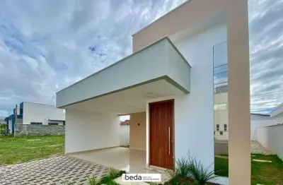 Ibeda - casa a venda condomínio ecoville 2 - sala,  3 suites + area gourmet, 2v.