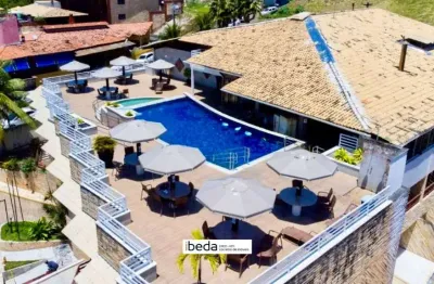 Ibeda - flat à venda em pipa - beira mar - rentabilizando 1 quartos, varanda, 1v