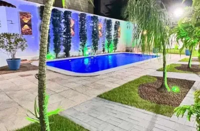 Ibeda - casa a venda no capim macio. sala ampla, suites, quartos, piscina, 5 vgs