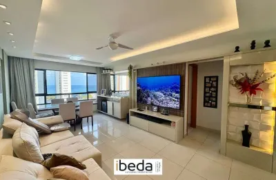 Ibeda - apartamento a venda ponta negra. planejados novos sala cozinha, 3 suítes