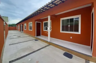 Casa em condomínio fechado com 2 quartos à venda na rua cento e trinta e sete, balneário bambuí (ponta negra), maricá por r$ 250.000