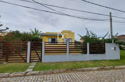 Casa em condomínio fechado com 3 quartos à venda na estrada oscar vieira da costa júnior, cajueiros (itaipuaçu), maricá por r$ 460.000