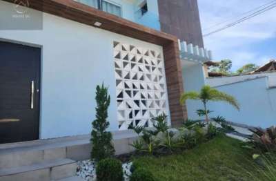 Casa em condomínio fechado com 3 quartos à venda na avenida doutor eugênio borges, 70, tribobó, são gonçalo por r$ 649.900