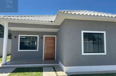 Casa em condomínio fechado com 3 quartos à venda na estrada de itaipuaçu, 300, chácaras de inoã (inoã), maricá por r$ 570.000