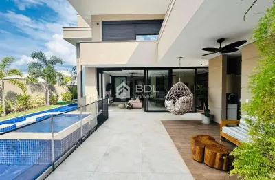 Casa em condomínio fechado com 5 quartos à venda na rua professor roberto magalhães randi, 107, loteamento mont blanc residence, campinas, 447 m2 por r$ 5.990.000