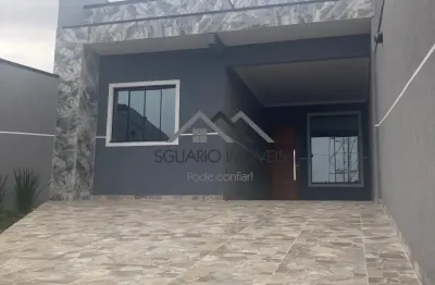 R$ 650 mil - casa nova 97,30 m², 3 quartos (1 suíte), quintal, 3 vagas, tindiquera, araucária/pr.