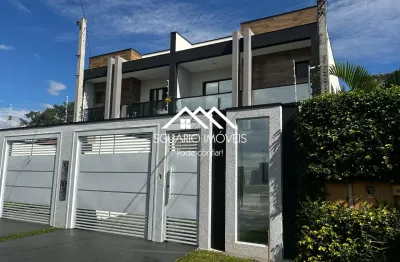 R$ 1.190.000 - sobrado novo, 160 m², 3 suítes, 3 vagas, centro, são josé dos pinhais/pr.