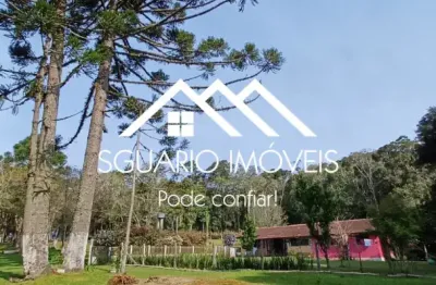 R$ 550 mil - chácara 27.000 m² com casa rústica de 3 quartos, taboão, agudos do sul/pr.