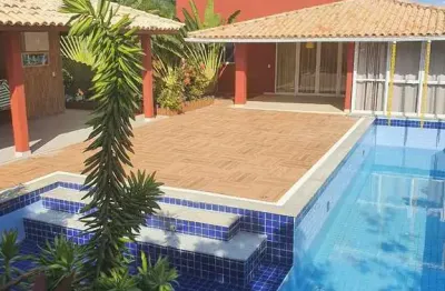 Casa em condomínio fechado com 5 quartos à venda na rua não informada., centro, mata de são joão, 400 m2 por r$ 2.500.000