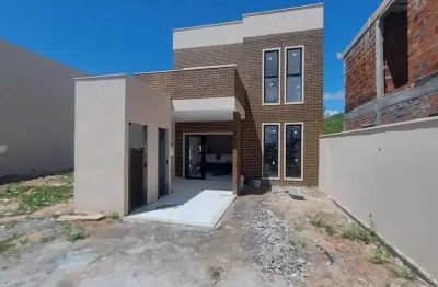 Casa em condomínio fechado com 4 quartos à venda na rua curva do rio joanes, abrantes, camaçari, 150 m2 por r$ 898.000