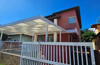 Casa em condomínio fechado com 4 quartos à venda na avenida brigadeiro alberto costa matos, pitangueiras, lauro de freitas, 243 m2 por r$ 1.100.000