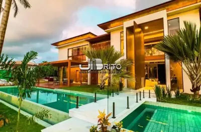 Casa de Luxo em Praia do Forte - Condomínio La Laguna, 5 Suítes, 655m², Porteira Fechada