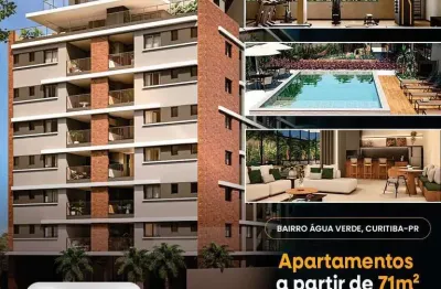 Apartamento para venda em curitiba, água verde, 3 dormitórios, 1 suíte, 3 banheiros, 2 vagas