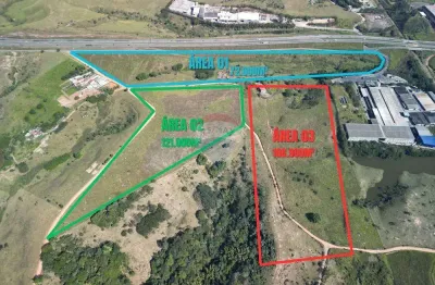 Oportunidade única: terreno industrial para logística e galpões em jacareí, parateí do meio com 302.500m²