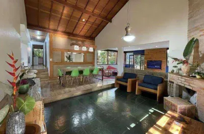 Casa rústica com 4 quartos, piscina e lareira à venda no condomínio villas do sol fazendinha – carapicuíba/sp