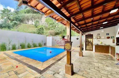 Casa em condominio - 4 dorms (2 suítes), piscina, gourmet e jardim - jandira/sp
