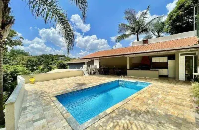 Casa em condomínio fechado na granja viana ? cotia/sp | 3 dormitórios, piscina, gourmet e campo de futebol | ref. 1137