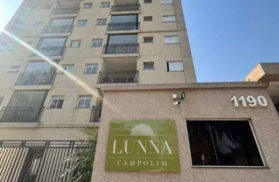 Condomínio lunna campolim - apartamento com 1 dormitório à venda, 38 m² por r$ 330.000 - parque campolim - sorocaba/sp