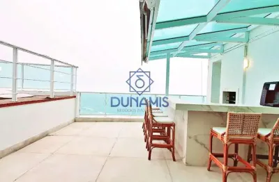 Espetacular cobertura duplex alto padrão frente mar - praia da enseada,