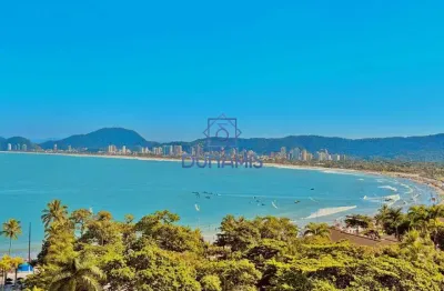 Maravilhoso apartamento na praia da enseada vista para o mar e varanda gourmet