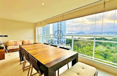 Apartamento alto padrão com varanda gourmet na praia da enseada