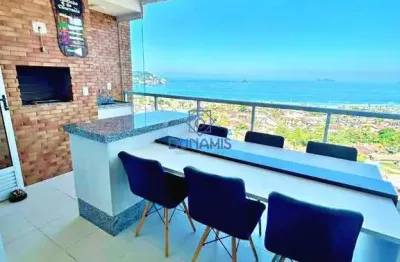 Belíssimo apartamento na praia da enseada e vista para o mar.