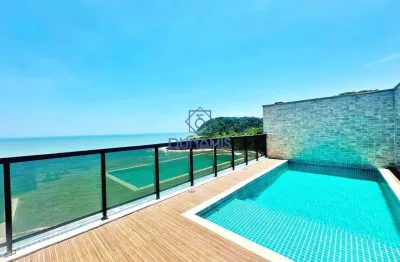 Cobertura duplex decorada para locação anual na praia da enseada região tortugas