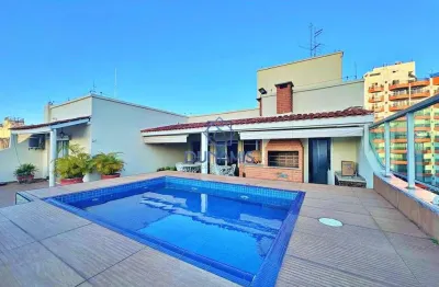 Cobertura para alugar, 349 m² por r$ 6.804,00/mês - loteamento joão batista julião - guarujá/sp