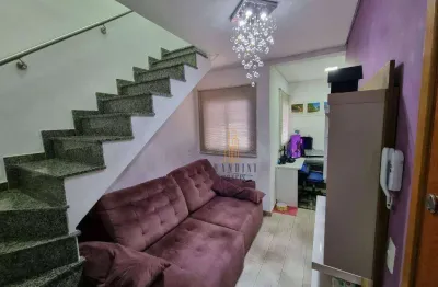 Cobertura à venda, 96 m² por r$ 450.000,00 - jardim progresso - santo andré/sp